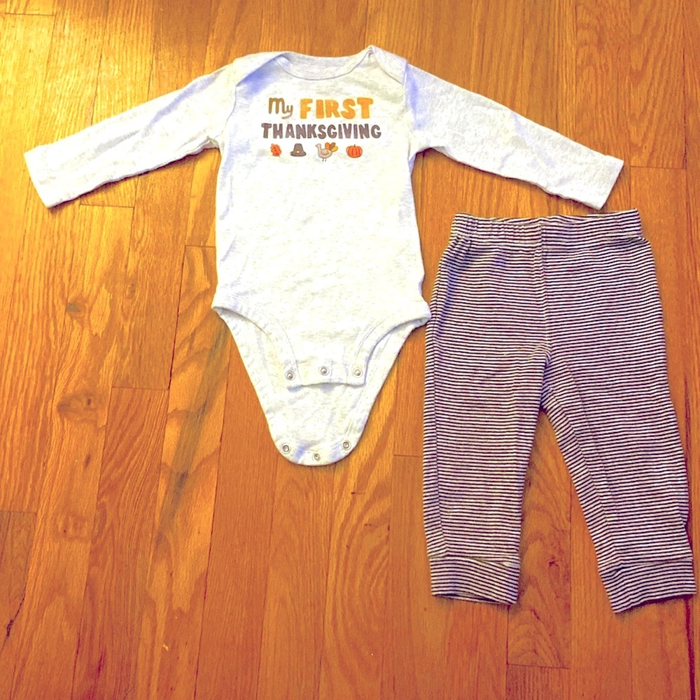 Carter’s “My First Thanksgiving” Infant Outfit - 12 Months